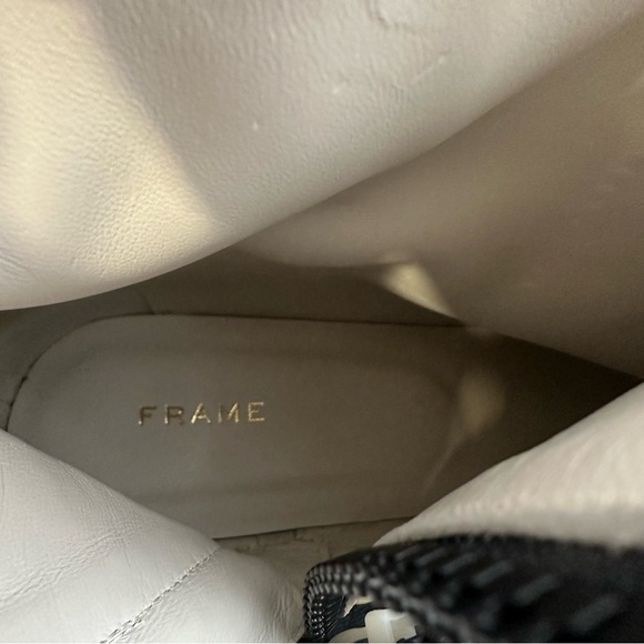 NEW‎ Frame le Maddox ankle cream boots euro 37 or 7 reg $498 - Picture 10 of 14